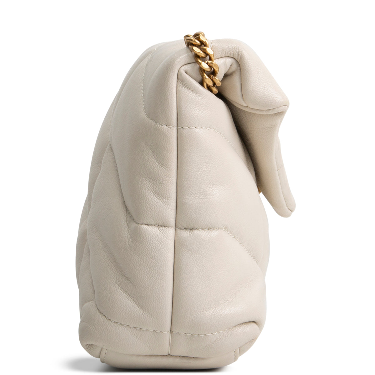 SAINT LAURENT Loulou Leather Toy Puffer Bag