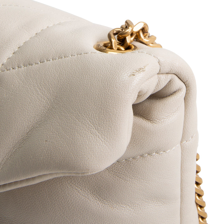 SAINT LAURENT Loulou Leather Toy Puffer Bag