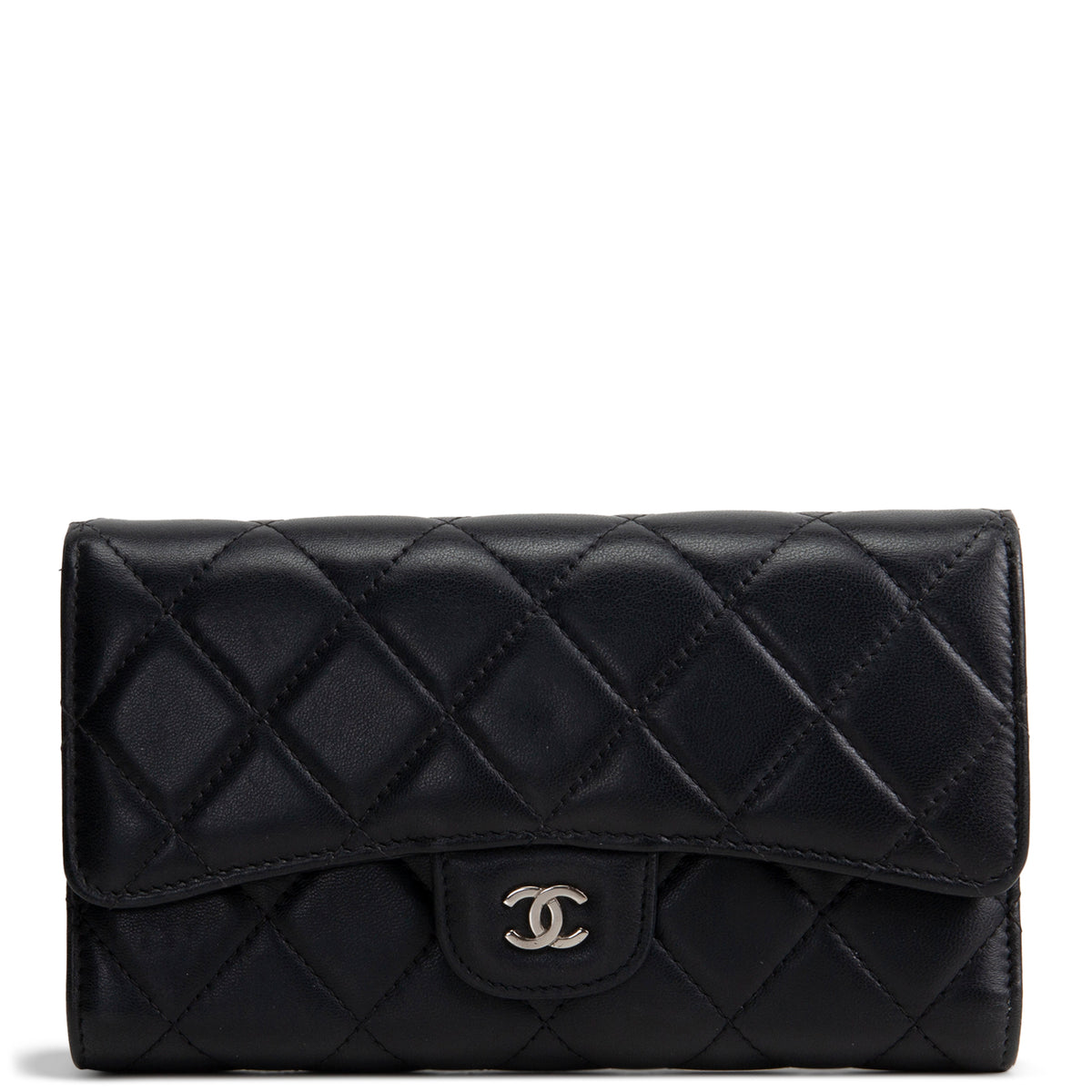 CHANEL Interlocking CC Trifold Wallet