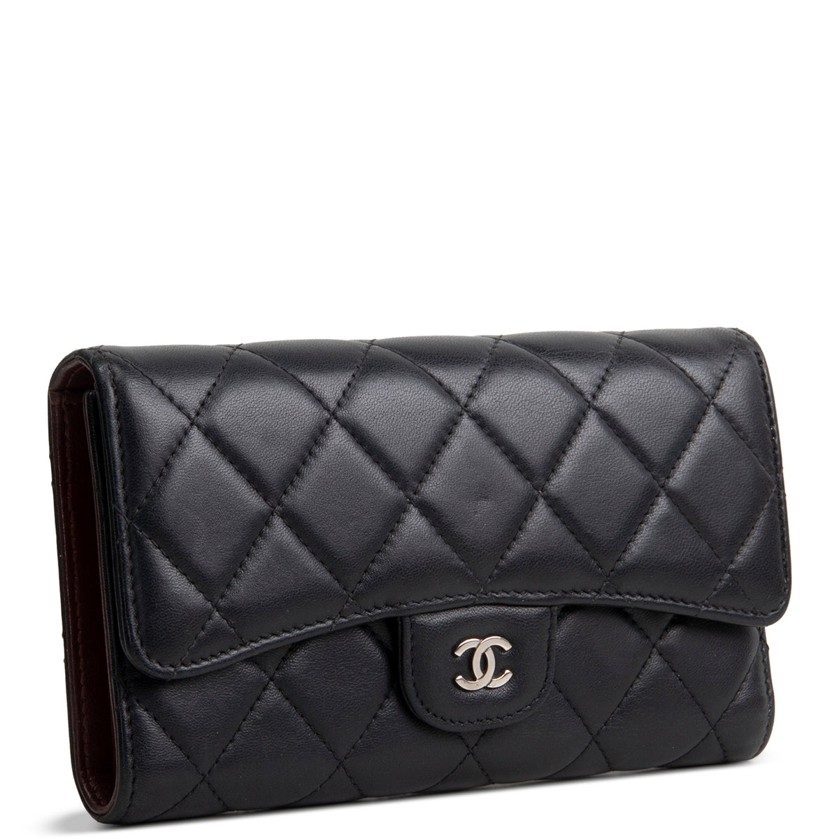 CHANEL Interlocking CC Trifold Wallet