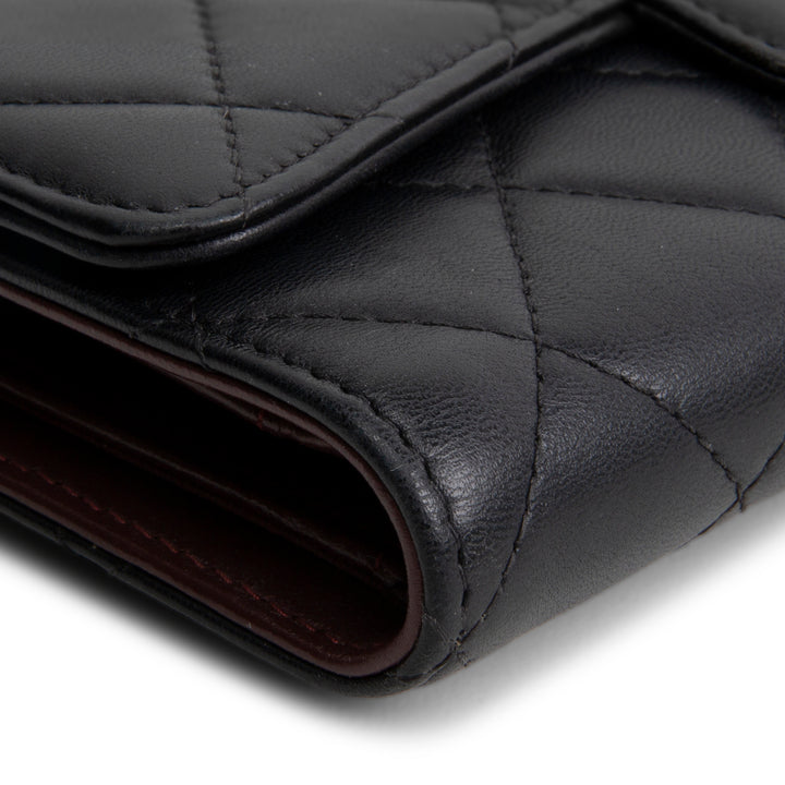 CHANEL Interlocking CC Trifold Wallet