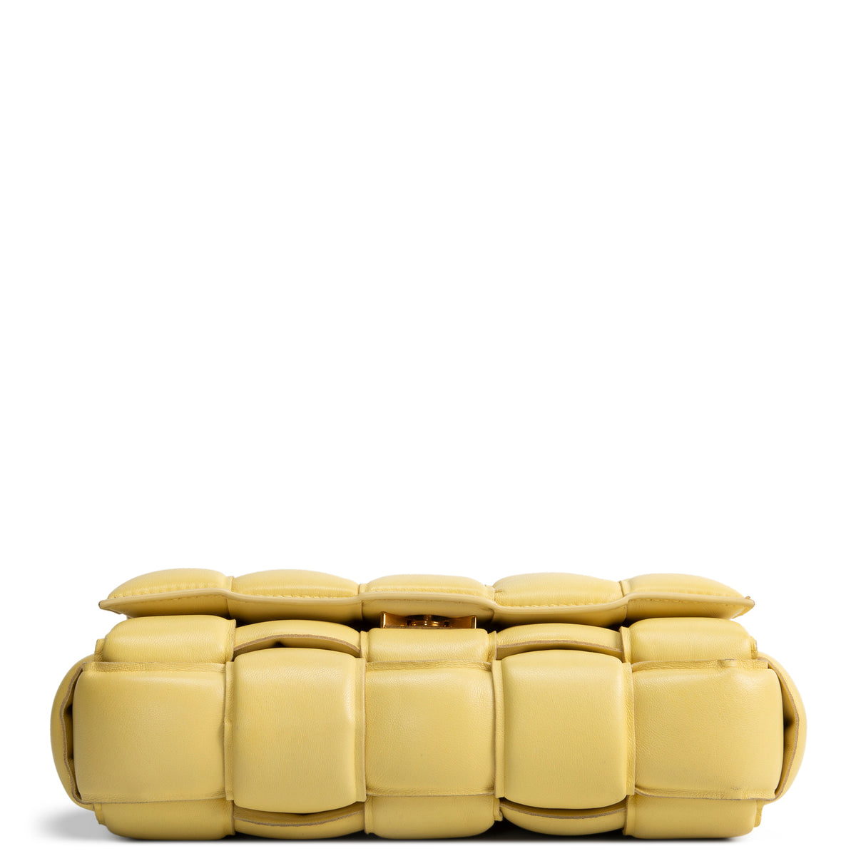 BOTTEGA VENETA Chain Intrecciato Cassette Shoulder Bag - Yellow