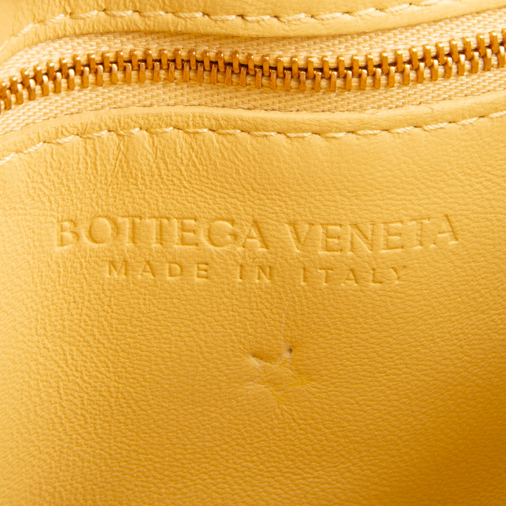 BOTTEGA VENETA Chain Intrecciato Cassette Shoulder Bag - Yellow