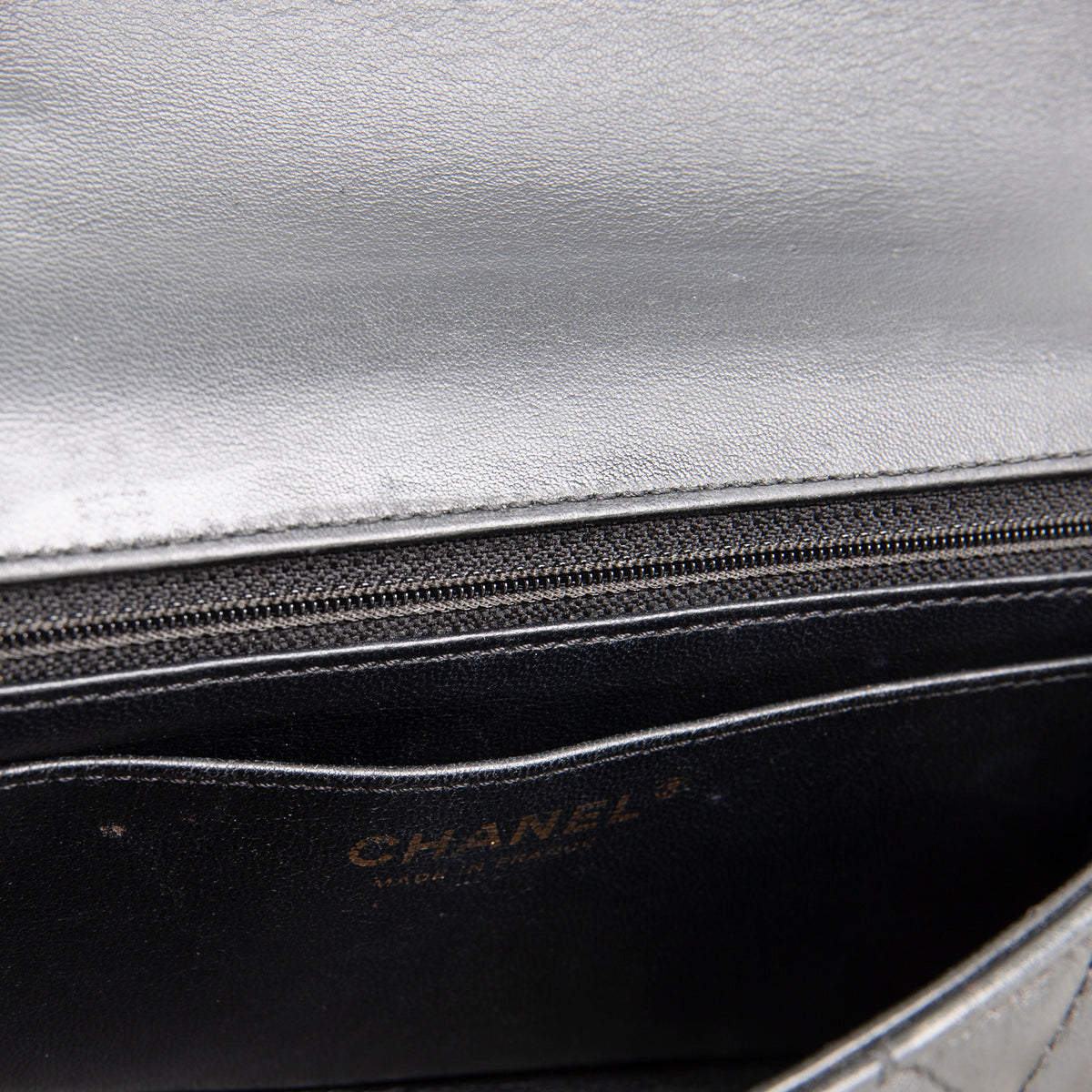 CHANEL Lambskin Quilted Mini Strass on Top Handle Flap Bag