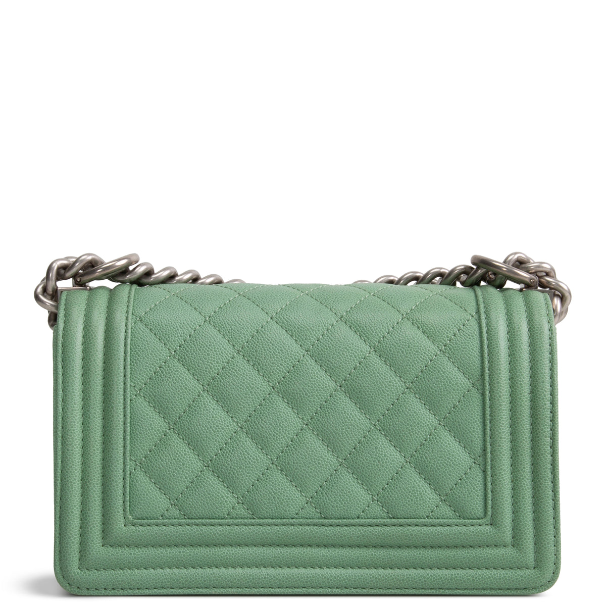 CHANEL Caviar Small Boy Bag - Mint
