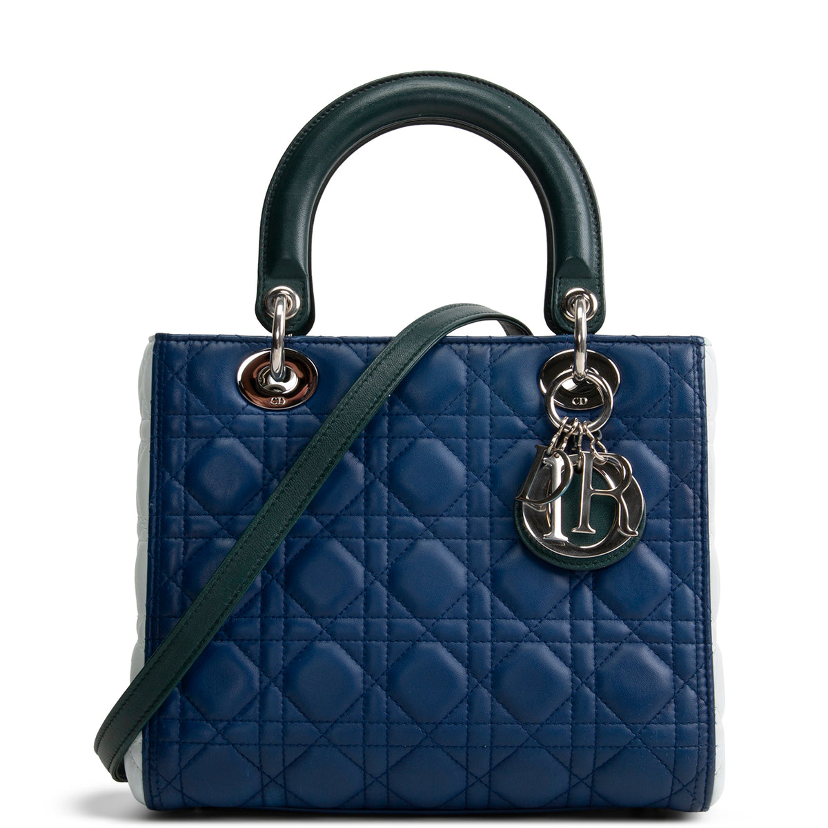 DIOR Tri-Color Medium Lady Dior Bag