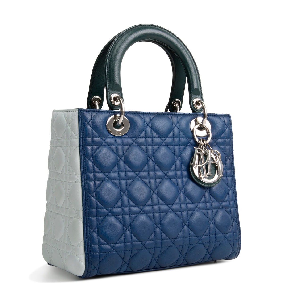 DIOR Tri-Color Medium Lady Dior Bag