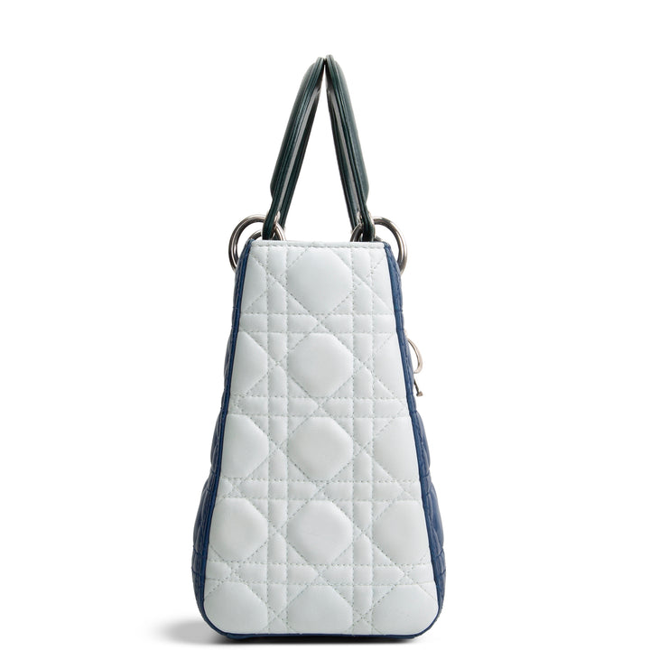 DIOR Tri-Color Medium Lady Dior Bag