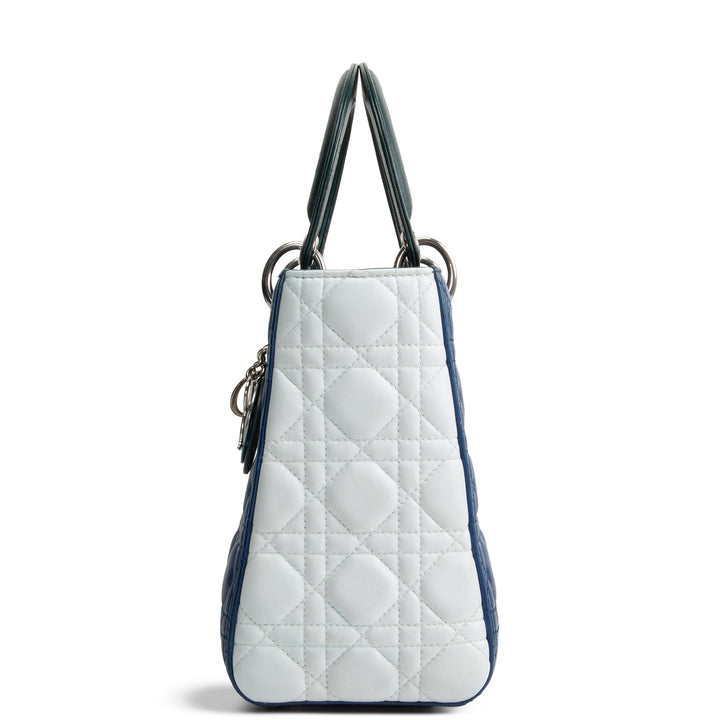 DIOR Tri-Color Medium Lady Dior Bag