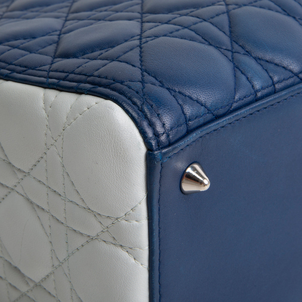 DIOR Tri-Color Medium Lady Dior Bag