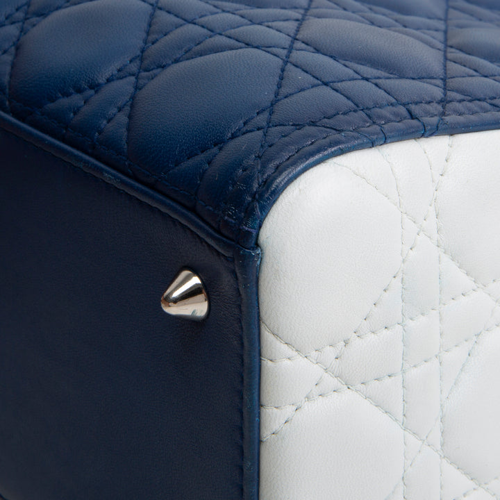 DIOR Tri-Color Medium Lady Dior Bag