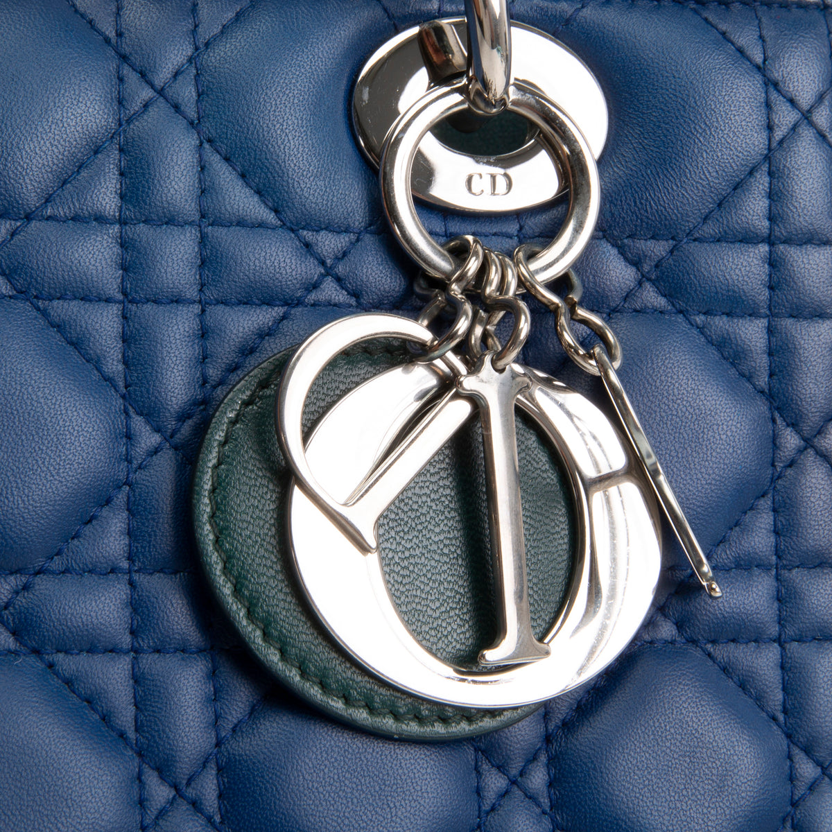 DIOR Tri-Color Medium Lady Dior Bag