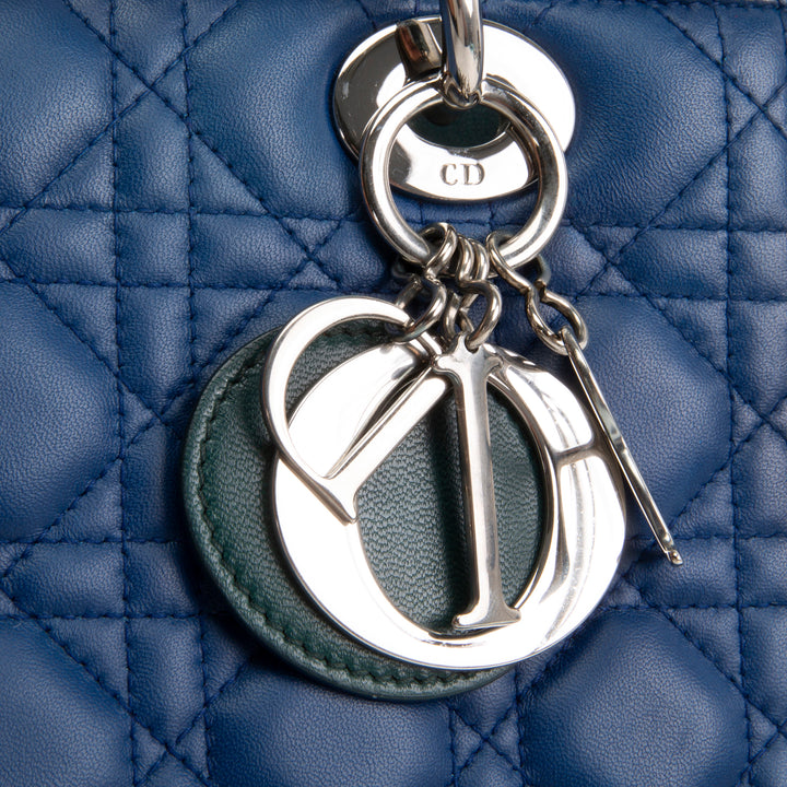 DIOR Tri-Color Medium Lady Dior Bag