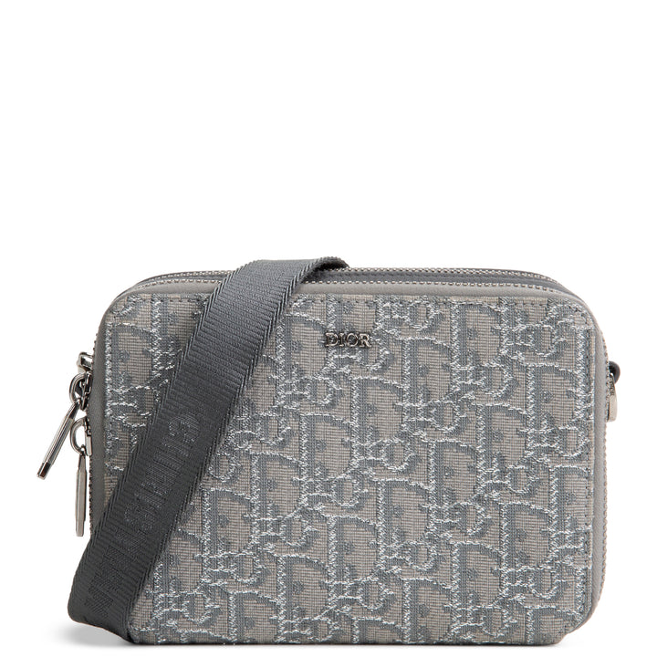 DIOR Oblique Double Zip Messenger Pouch