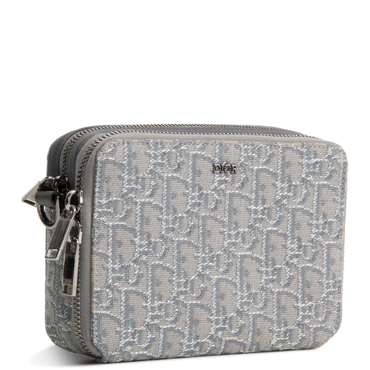 DIOR Oblique Double Zip Messenger Pouch