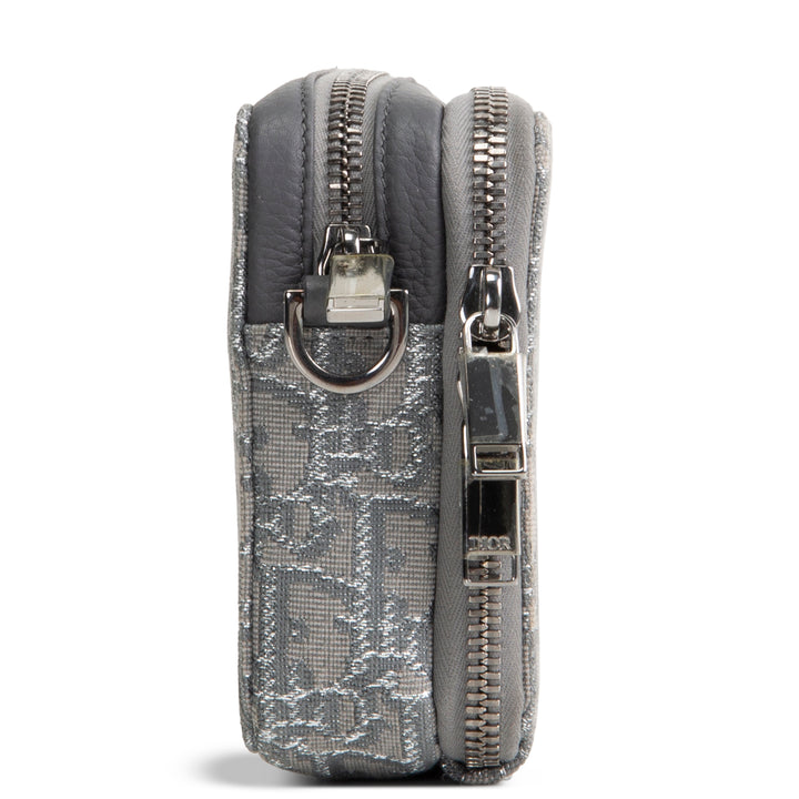 DIOR Oblique Double Zip Messenger Pouch