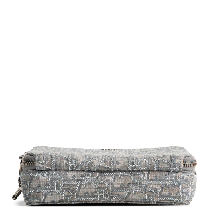 DIOR Oblique Double Zip Messenger Pouch