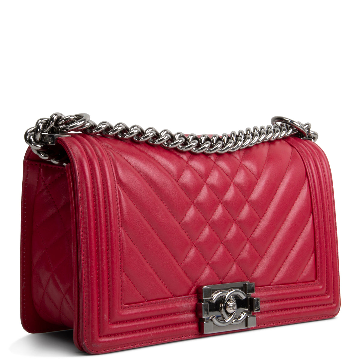 CHANEL Chevron Quilted Medium Boy Flap Bag OUTLET FINAL SALE