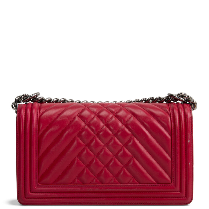 CHANEL Chevron Quilted Medium Boy Flap Bag OUTLET FINAL SALE