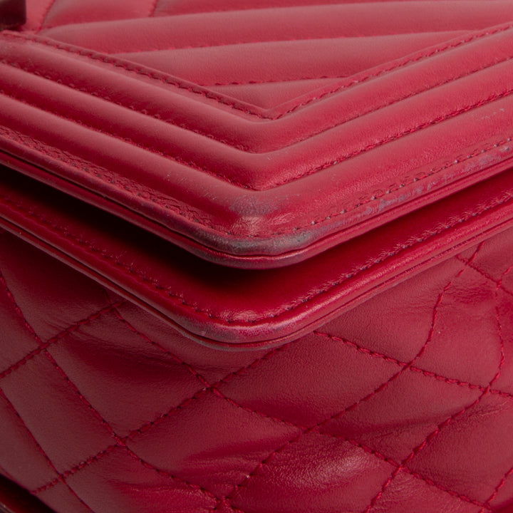 CHANEL Chevron Quilted Medium Boy Flap Bag OUTLET FINAL SALE