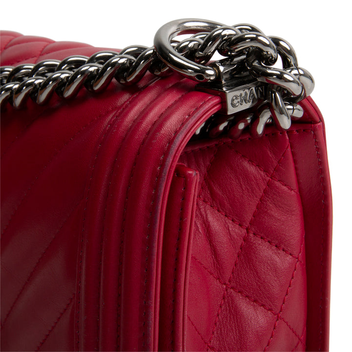 CHANEL Chevron Quilted Medium Boy Flap Bag OUTLET FINAL SALE