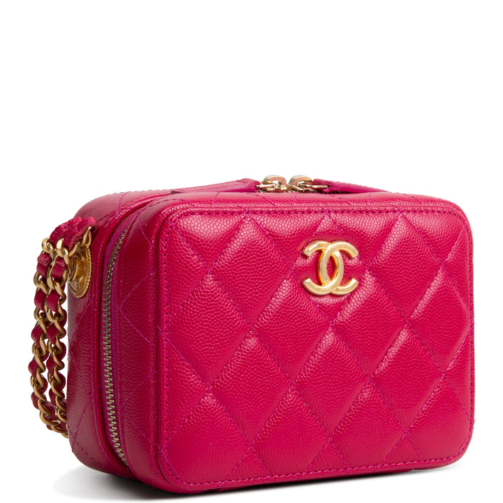 CHANEL Pink Medallion Vanity Case