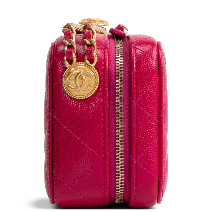 CHANEL Pink Medallion Vanity Case
