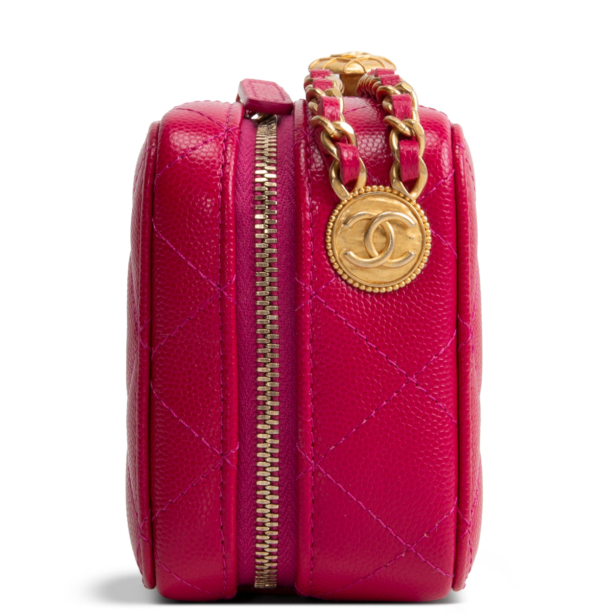 CHANEL Pink Medallion Vanity Case