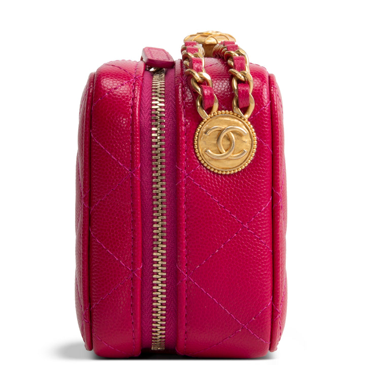 CHANEL Pink Medallion Vanity Case