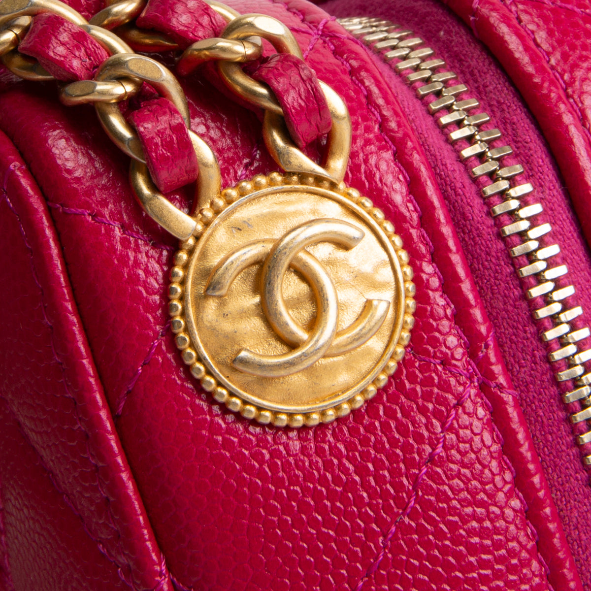 CHANEL Pink Medallion Vanity Case