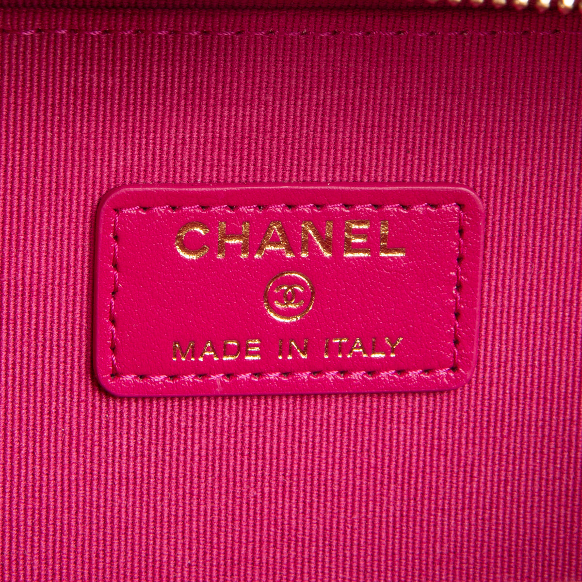 CHANEL Pink Medallion Vanity Case