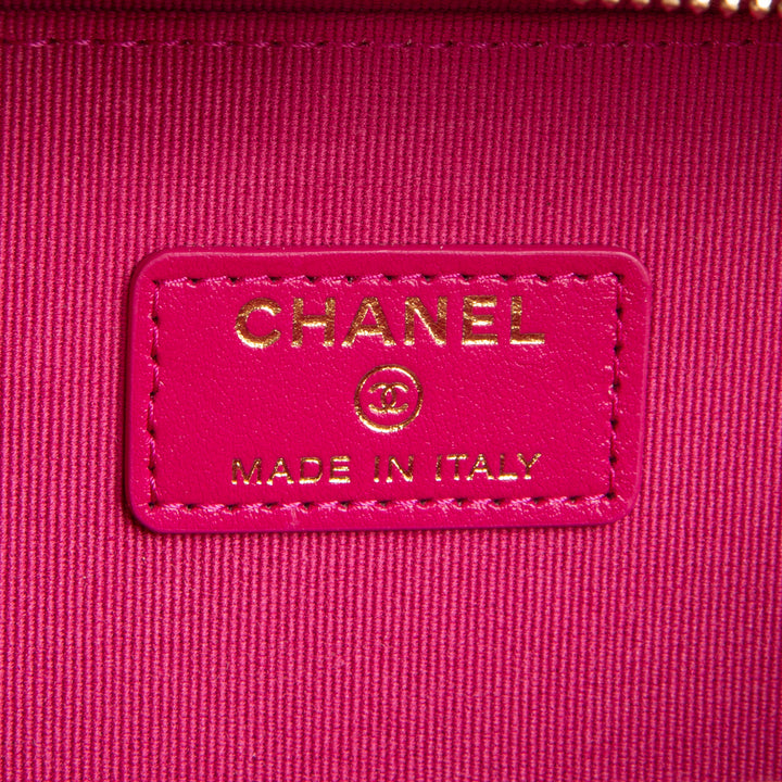 CHANEL Pink Medallion Vanity Case