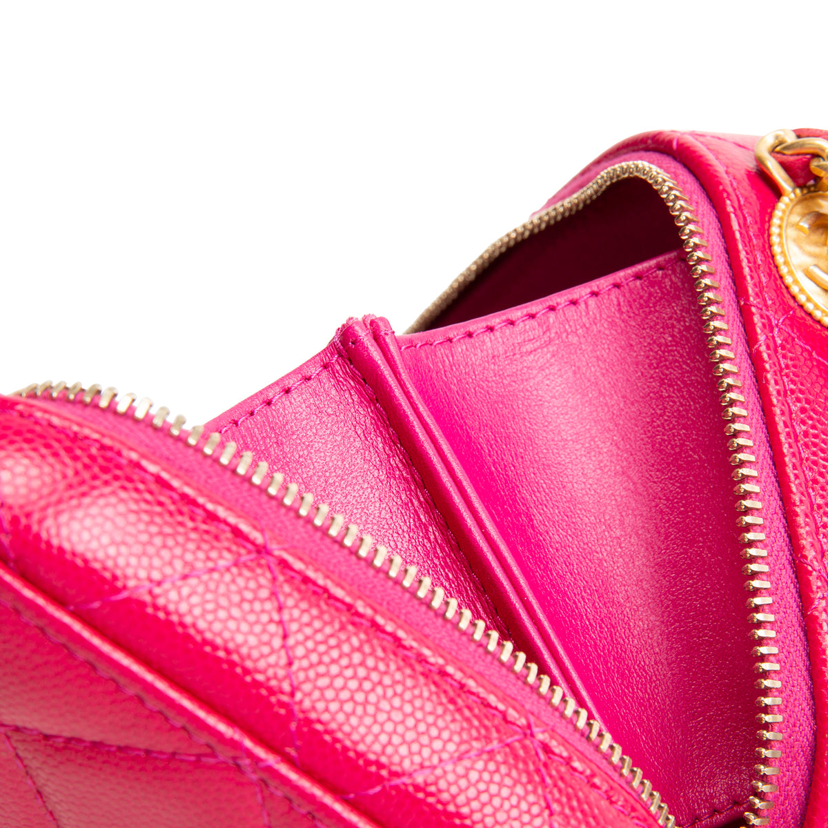 CHANEL Pink Medallion Vanity Case