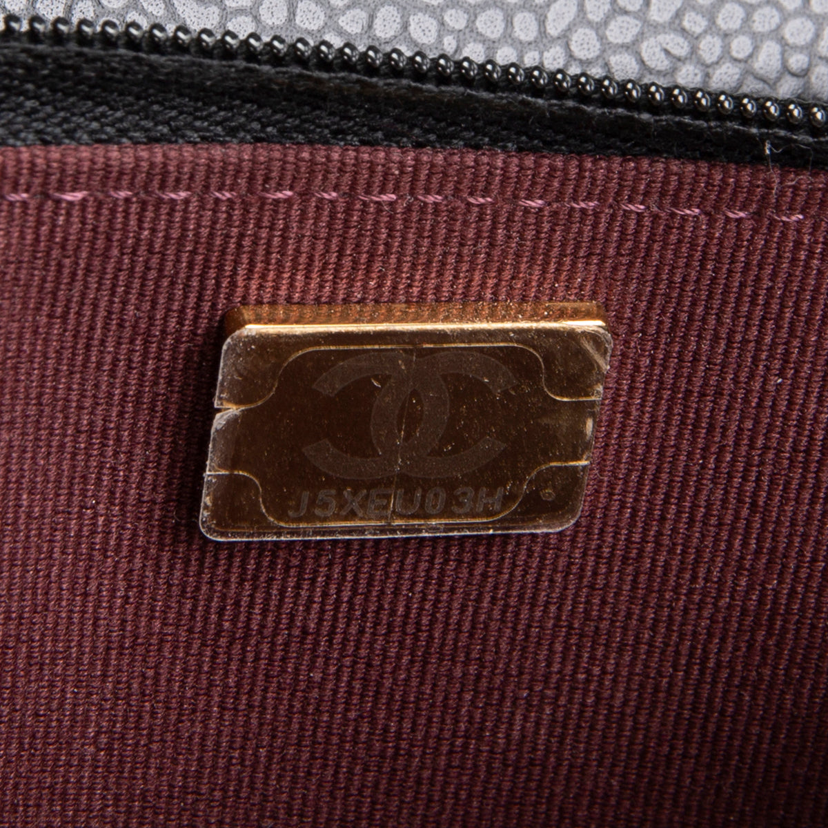 CHANEL Quilted Caviar Wallet on Chain