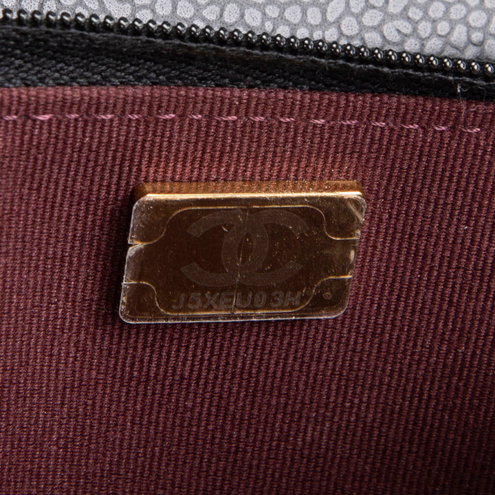 CHANEL Quilted Caviar Wallet on Chain