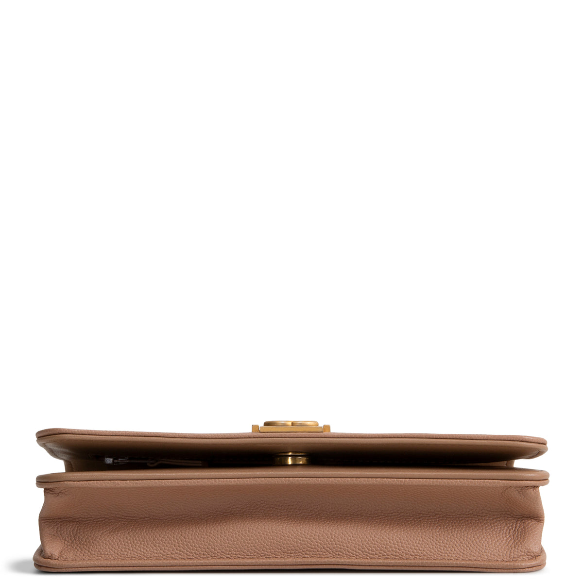 CHANEL Boy Quilted Caviar Wallet on Chain