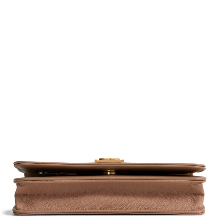 CHANEL Boy Quilted Caviar Wallet on Chain