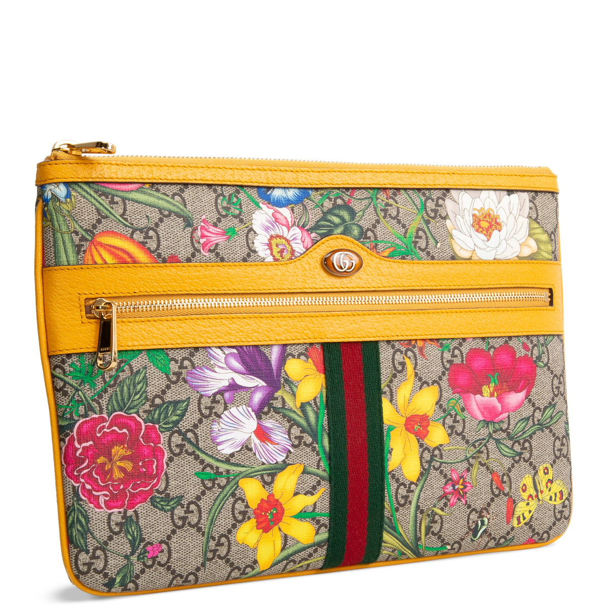 GUCCI GG Supreme Flora Pouch