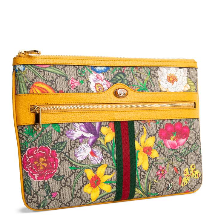 GUCCI GG Supreme Flora Pouch