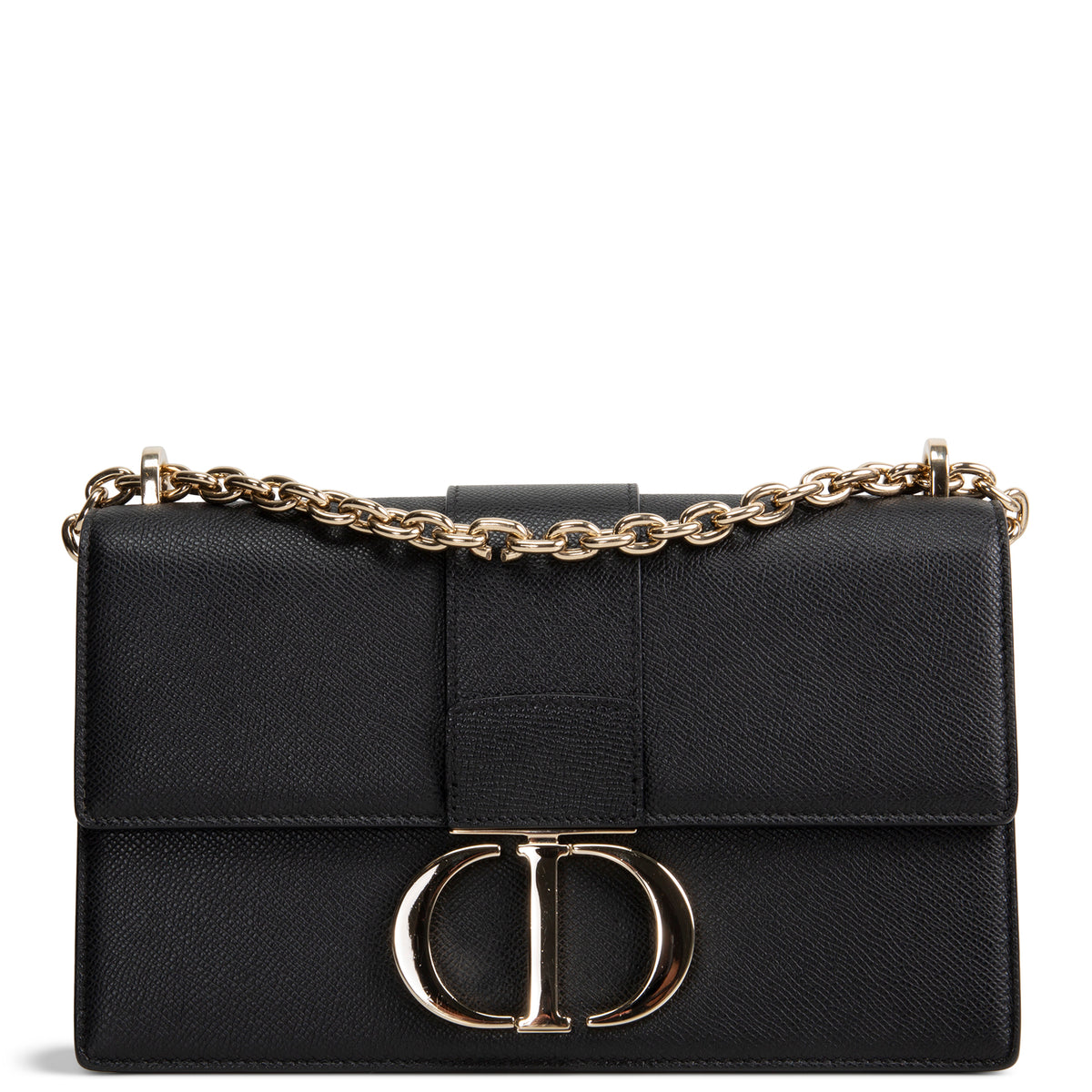 DIOR Embossed 30 Montaigne Chain Flap Bag