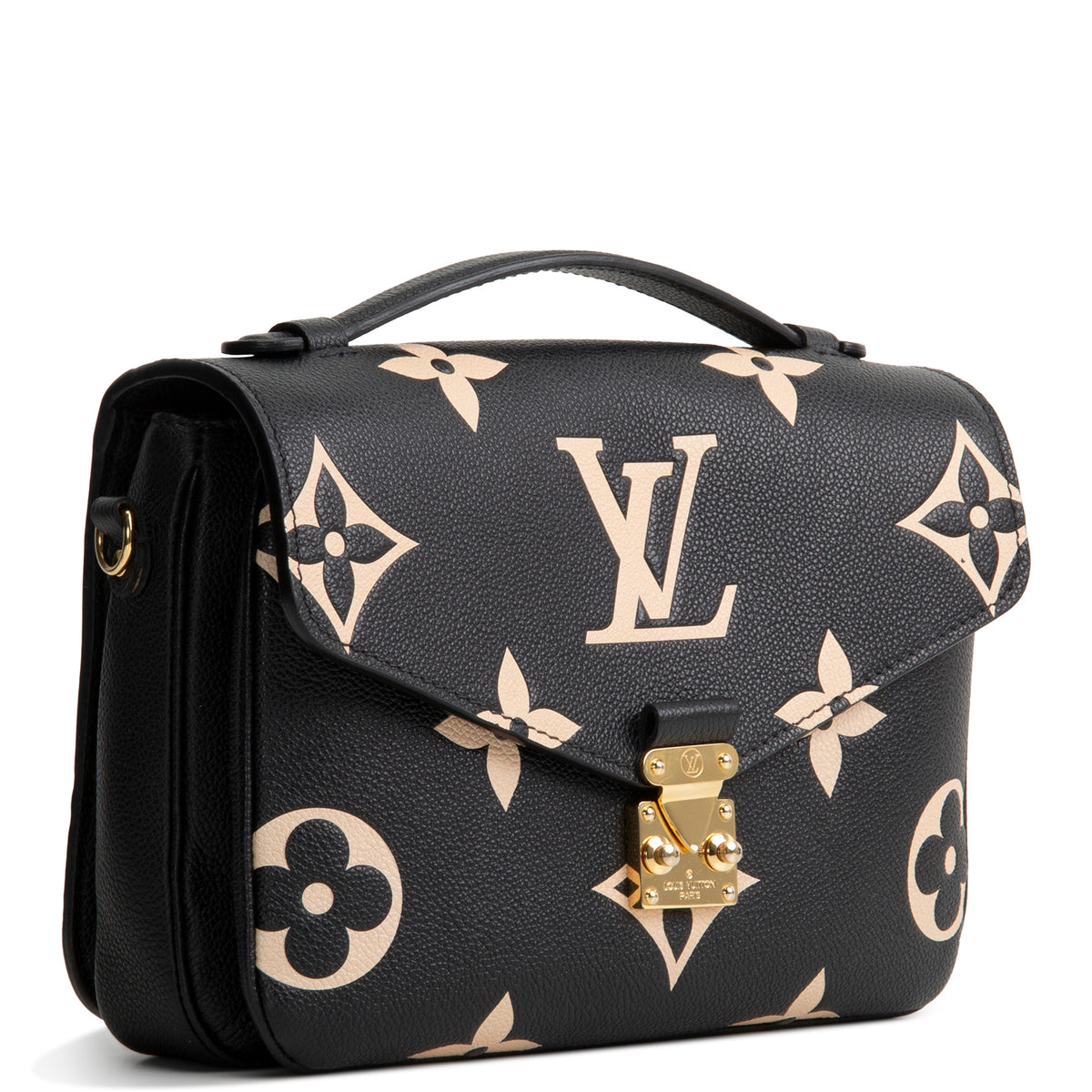LOUIS VUITTON Empreinte Monogram Giant Pochette Metis - Black &amp; Cream