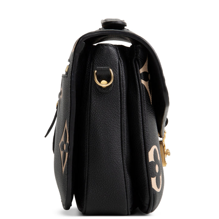 LOUIS VUITTON Empreinte Monogram Giant Pochette Metis - Black &amp; Cream