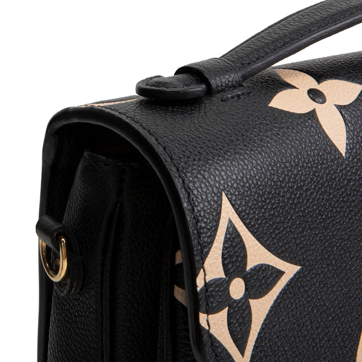 LOUIS VUITTON Empreinte Monogram Giant Pochette Metis - Black &amp; Cream