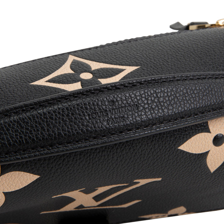 LOUIS VUITTON Empreinte Monogram Giant Pochette Metis - Black &amp; Cream