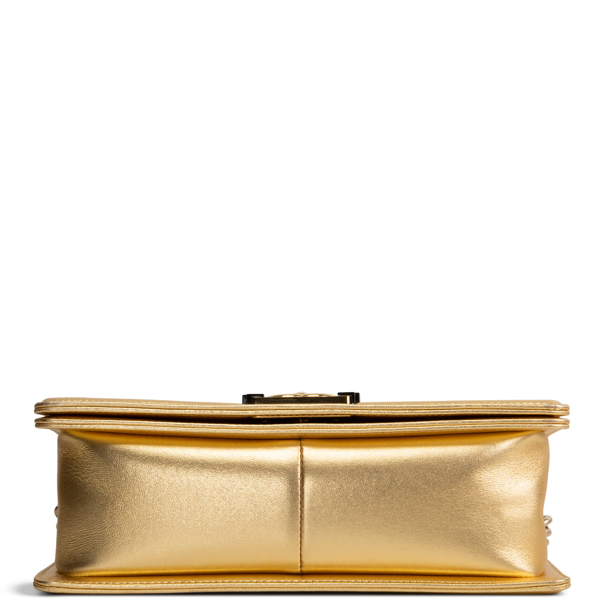 CHANEL Metallic Gold Medium Boy Bag OUTLET FINAL SALE