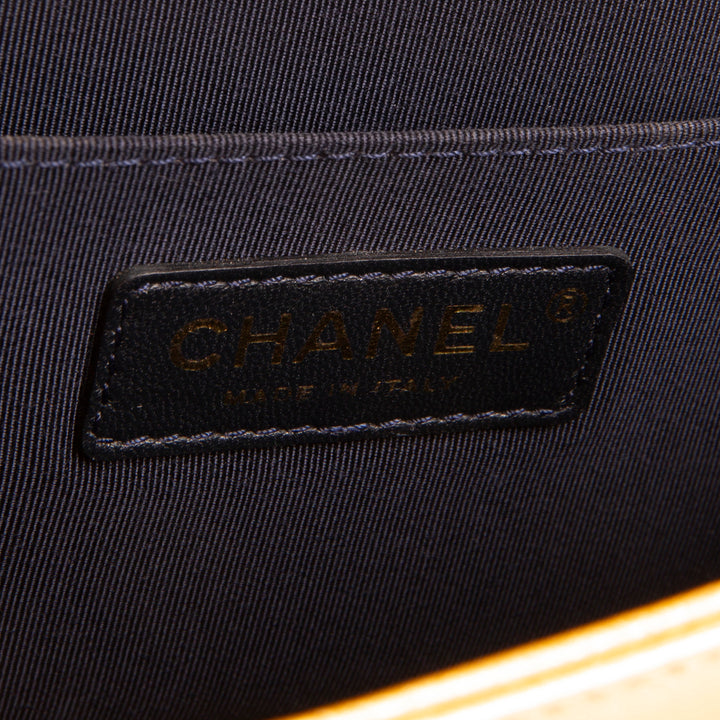 CHANEL Metallic Gold Medium Boy Bag OUTLET FINAL SALE