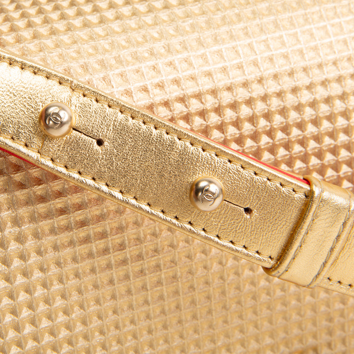 CHANEL Metallic Gold Medium Boy Bag OUTLET FINAL SALE