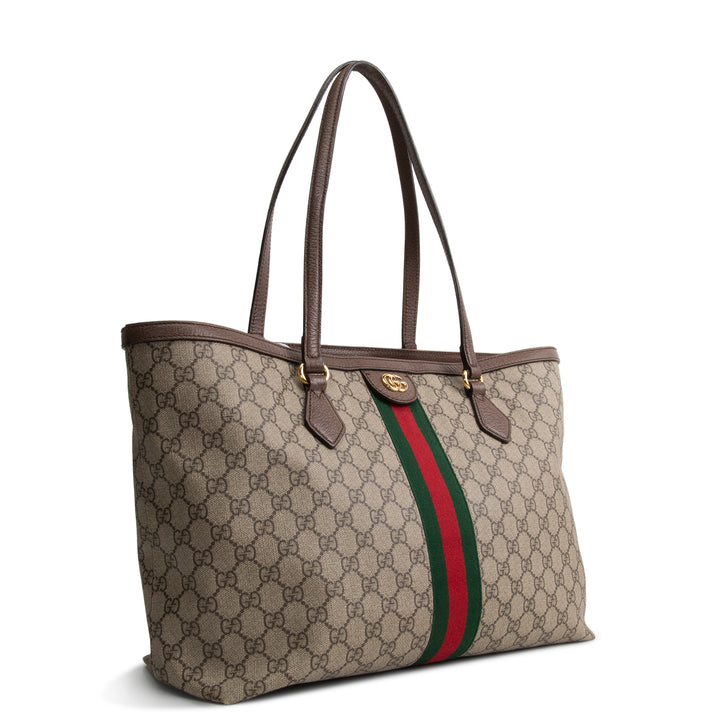 GUCCI GG Supreme Ophidia Tote Medium