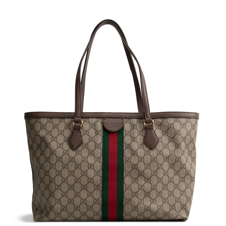 GUCCI GG Supreme Ophidia Tote Medium