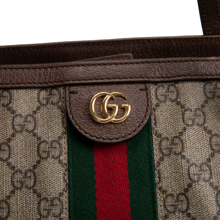 GUCCI GG Supreme Ophidia Tote Medium